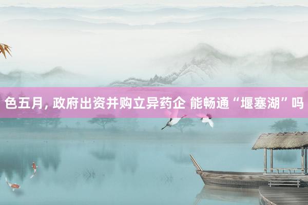 色五月， 政府出资并购立异药企 能畅通“堰塞湖”吗