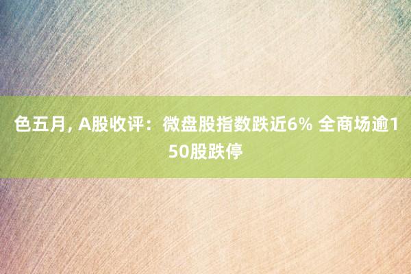 色五月， A股收评：微盘股指数跌近6% 全商场逾150股跌停