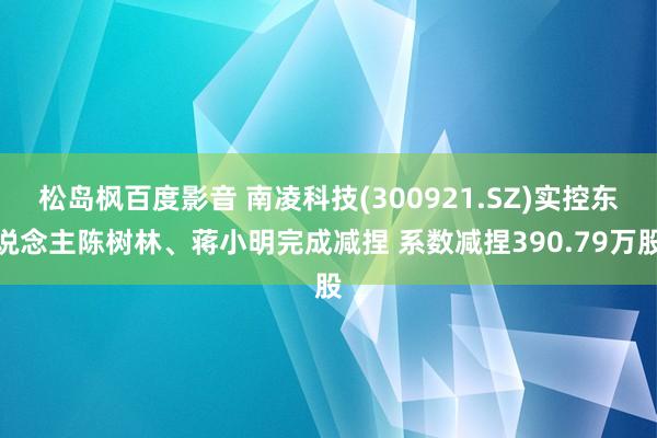 松岛枫百度影音 南凌科技(300921.SZ)实控东说念主陈树林、蒋小明完成减捏 系数减捏390.79万股