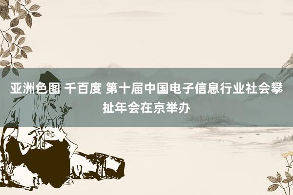 亚洲色图 千百度 第十届中国电子信息行业社会攀扯年会在京举办