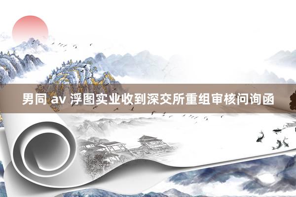 男同 av 浮图实业收到深交所重组审核问询函