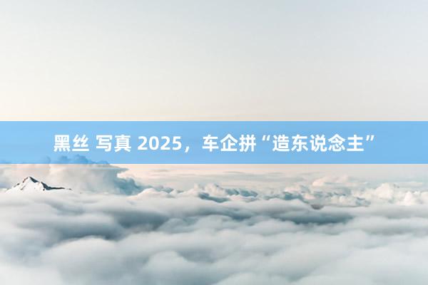 黑丝 写真 2025，车企拼“造东说念主”