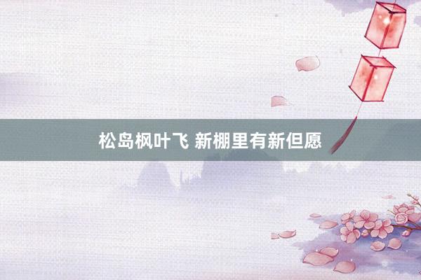 松岛枫叶飞 新棚里有新但愿