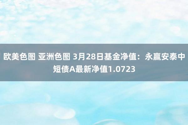 欧美色图 亚洲色图 3月28日基金净值：永赢安泰中短债A最新净值1.0723