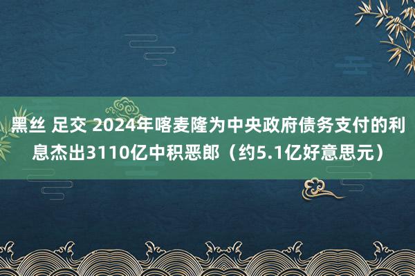 黑丝 足交 2024年喀麦隆为中央政府债务支付的利息杰出3110亿中积恶郎（约5.1亿好意思元）