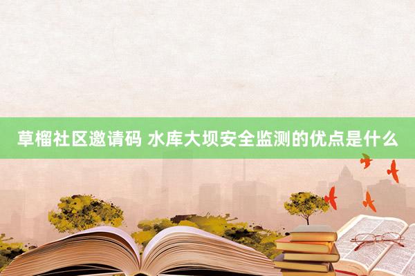草榴社区邀请码 水库大坝安全监测的优点是什么