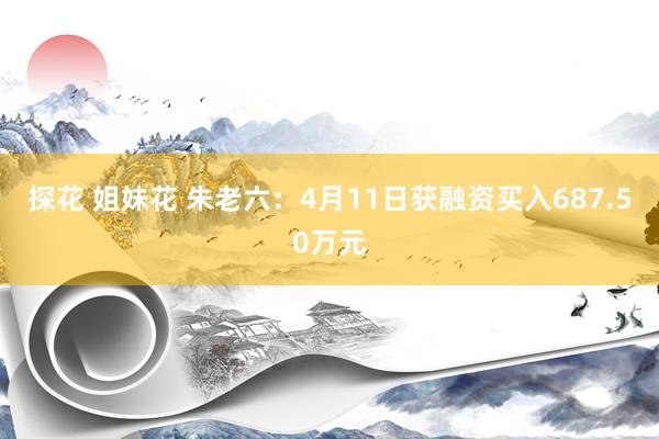 探花 姐妹花 朱老六：4月11日获融资买入687.50万元