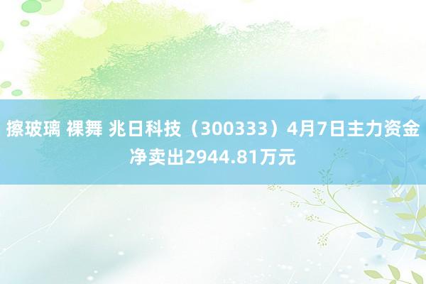 擦玻璃 裸舞 兆日科技（300333）4月7日主力资金净卖出2944.81万元