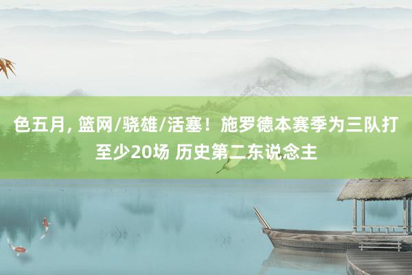 色五月， 篮网/骁雄/活塞！施罗德本赛季为三队打至少20场 历史第二东说念主