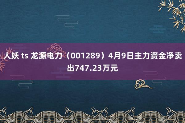 人妖 ts 龙源电力（001289）4月9日主力资金净卖出747.23万元