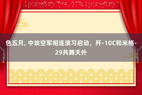 色五月, 中埃空军相连演习启动,歼-10C和米格-29共舞天外